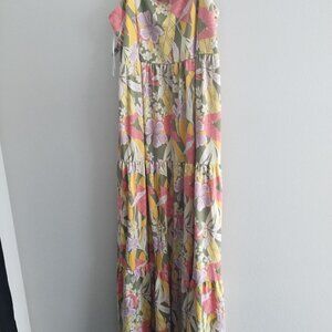 Summer 3 tiered maxi floral dress